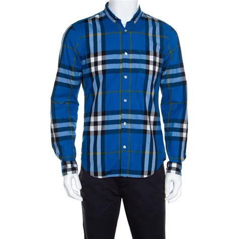 blueberry burberry button up|Burberry button up long sleeve.